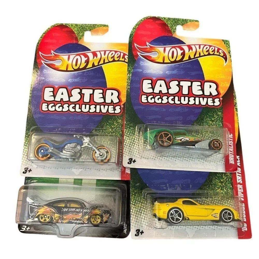 2010 Hot Wheels Easter Eggsclusives Blast Lane Motorcycle Viper Brutalistiic Lot